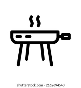 barbecue icon or logo isolated sign symbol vector illustration - high quality black style vector icons
