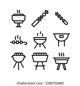 barbecue icon or logo isolated sign symbol vector illustration - Collection of high quality black style vector icons
