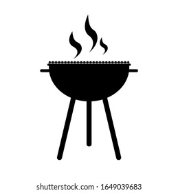 barbecue icon on white background