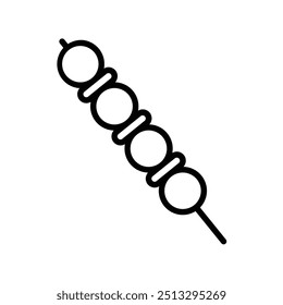 barbecue icon. Outline style design isolated on white background