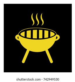 barbecue icon vector