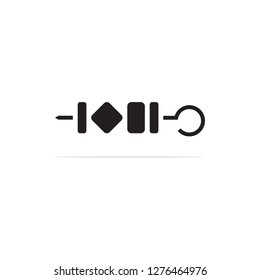 barbecue Icon. Vector concept illustration for design.