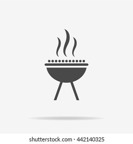 Barbecue icon. Vector concept illustration for design.