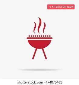 Barbecue icon. Vector concept illustration for design.