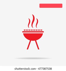 Barbecue icon. Vector concept illustration for design.