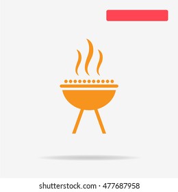Barbecue icon. Vector concept illustration for design.