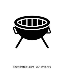 barbecue icon vector design template in white background