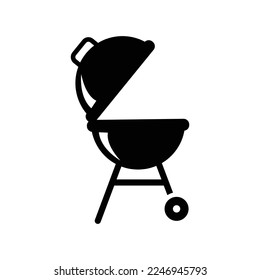 barbecue icon vector design template in white background