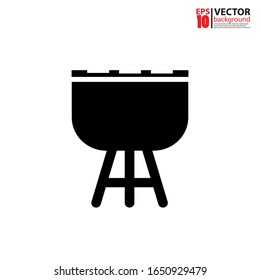 Vector de icono de parrillada en diseño plano. Para el diseño de su sitio web, logotipo, aplicación, UI. Ilustración vectorial Eps 10.
