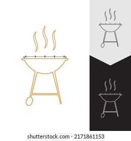 Barbecue-Symbol, Vektorgrafik-Hintergrund