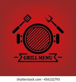 Barbecue icon vector illustration EPS 10.