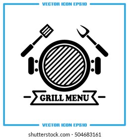 Barbecue icon vector illustration EPS 10.