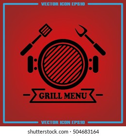 Barbecue icon vector illustration EPS 10.