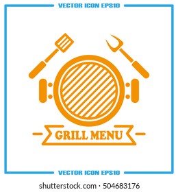 Barbecue icon vector illustration EPS 10.