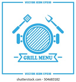 Barbecue icon vector illustration EPS 10.