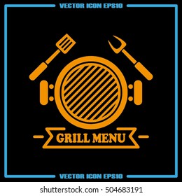 Barbecue icon vector illustration EPS 10.