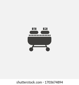 barbecue icon vector illustrator sign