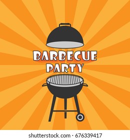 barbecue icon vector , barbecue  party symbol