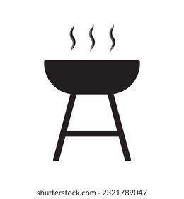 barbecue icon vector template illustration logo design