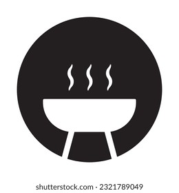 barbecue icon vector template illustration logo design