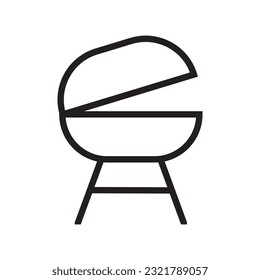 barbecue icon vector template illustration logo design