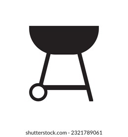 barbecue icon vector template illustration logo design