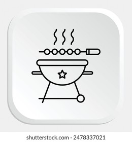 Barbecue Icons: Capture Outdoor Cooking with Dynamic Graphics