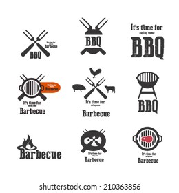 barbecue icons and elements