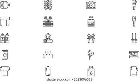 Barbecue icons High-Quality Vector Icons Collection with Editable Stroke. Ideal for Professional and Creative Projects.