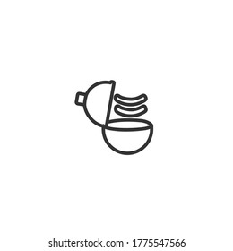 barbecue isolated line icon for web and mobile