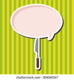 barbecue knife equipment theme elements