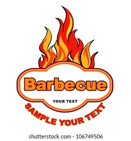 Barbecue label.