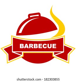  Barbecue label design.