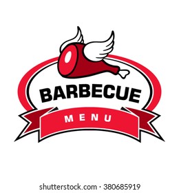 Barbecue label design