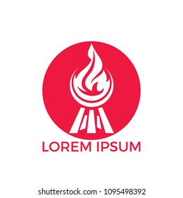 Barbecue logo design. Fresh Steak logo design. Steak and Barbecue Grill icon.