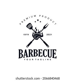Barbecue Logo Design Template Inspiration idea concept