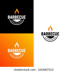 Plantilla de diseño de parrilla del logotipo de la parrilla