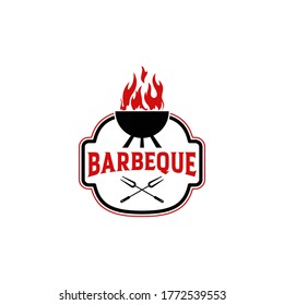 barbecue logo with a roast tool