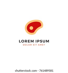 Barbecue Logo template, fresh meat