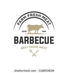 Barbecue Logo Template Vector Object Trendy Stock Vector (Royalty Free ...