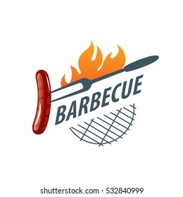 Barbecue logo, vector