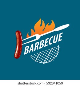 Barbecue logo, vector