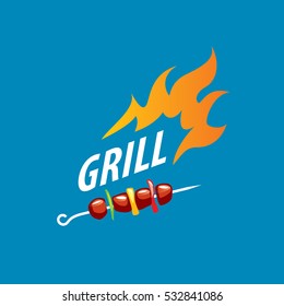 Barbecue logo, vector