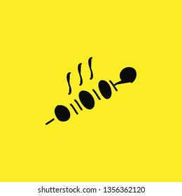 barbecue meat icon vector