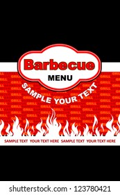 Barbecue menu.