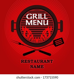 Diseño del menú barbacoa / Diseño del menú parrilla