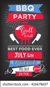 Barbecue Menu Placemat Food Restaurant Brochure, Bbq Template Design. Vintage Creative Dinner Invitation With Hand-drawn Graphic. Vector Food Menu Flyer. Gourmet Menu Board.