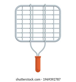 Barbecue net icon. Cartoon and flat of Barbecue net vector icon for web design isolated on white background