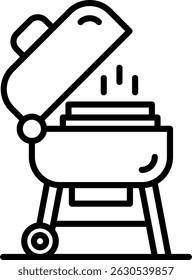 Barbecue novo criativo ícone design vetor