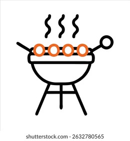  barbecue object icon modern design concept isolated